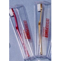Adult Metallic Toothbrush w/ Clear Plastic Case